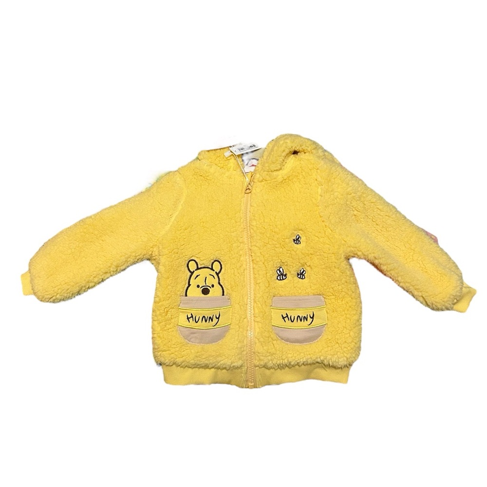 Little Sleepies Play Winnie the Pooh Sherpa Zip Sweatshirt 12-18 Months NWT